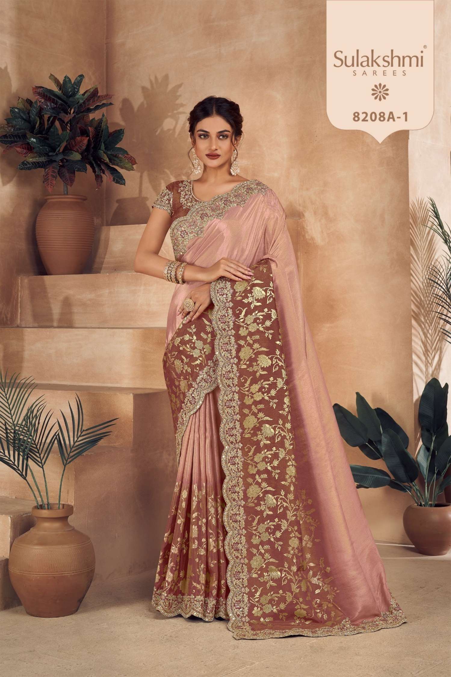 Sulakshmi Noor Wedding Wear Zari Embroidery Fancy Sarees