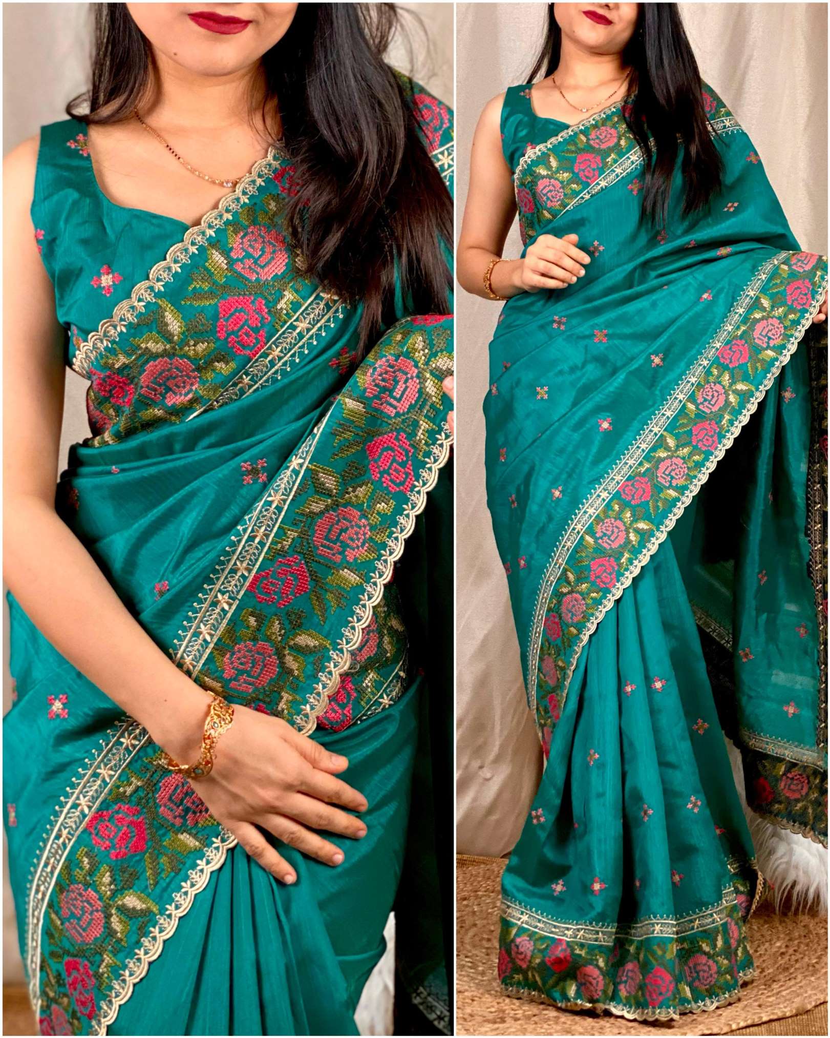 Sumshy Nandika Designer Party Wear Ruhani Silk Saree