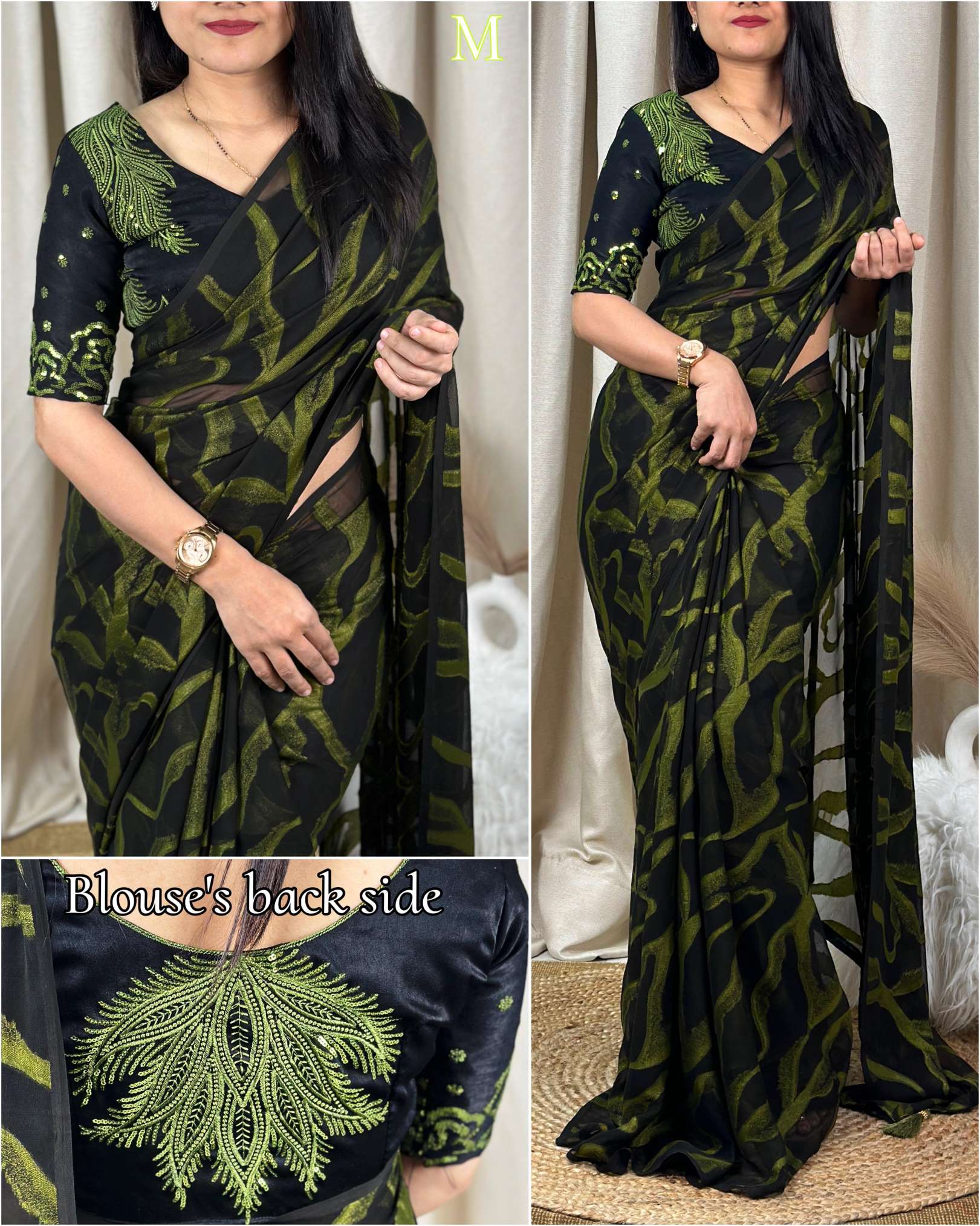 Sumshy Zohra Zari Weaving Bamber Brasso Saree
