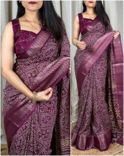 Sumshy Latest Designer Muslin Cotton Printed Saree