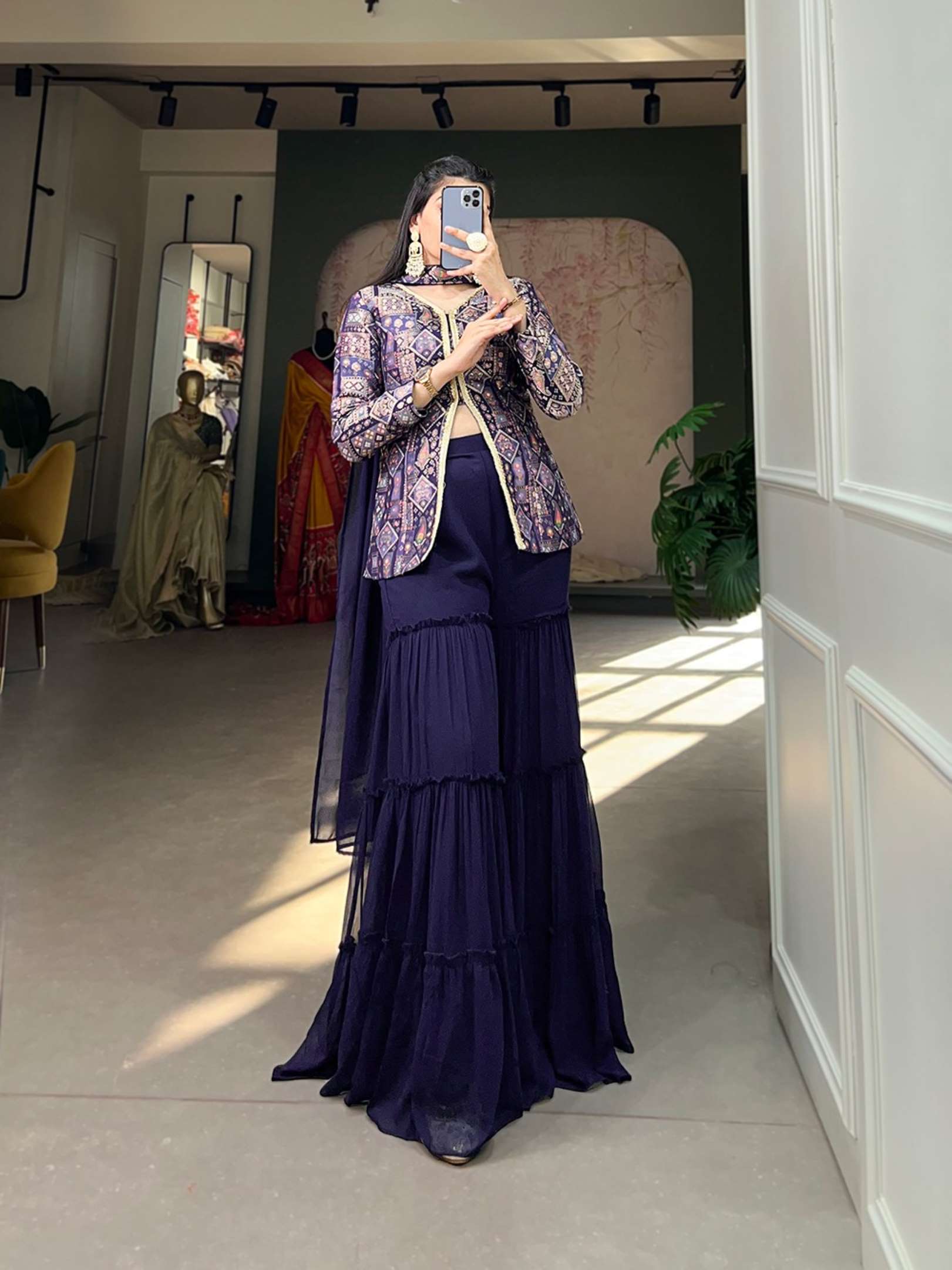 Sumshy Wedding Wear Viscose Jacquard Silk Readymade Dress