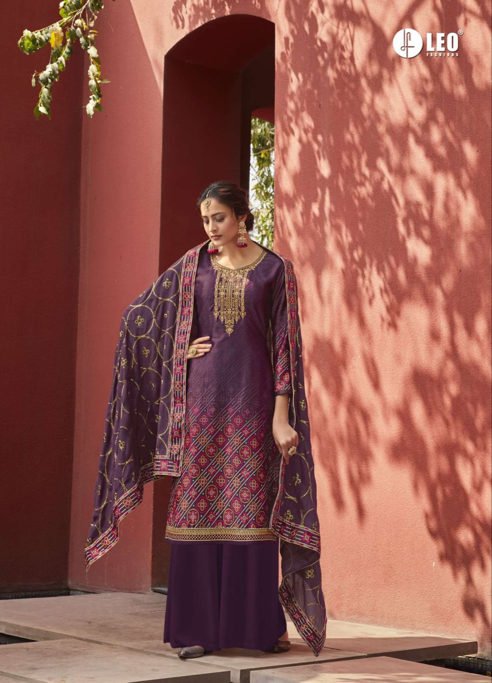 Sumshy Leo Aarkh Vol 5 Digital Printed Satin Readymade Dress