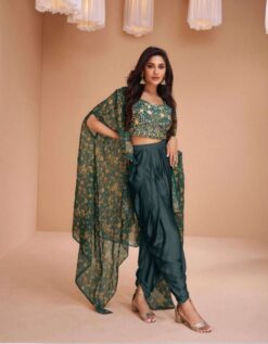 Sayuri Palki Wedding Wear Satin Silk Readymade Dress