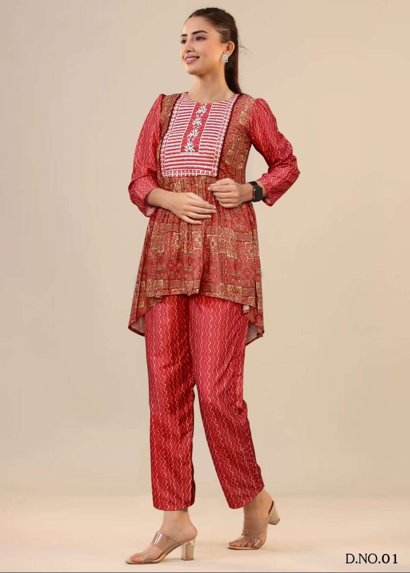 Sumshy Ladies Latest Printed Cotton Muslin Co-ord Set