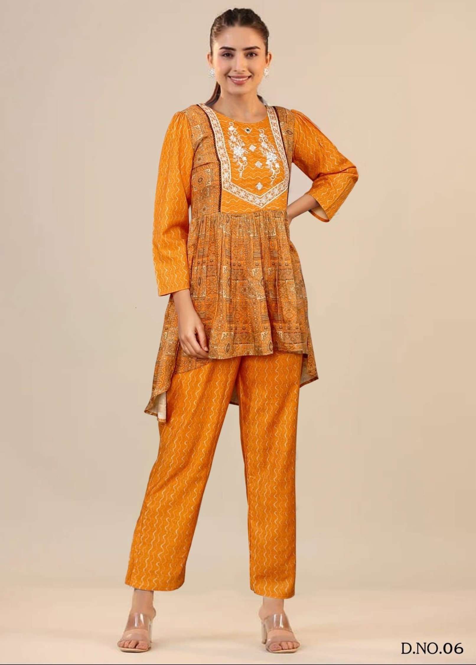 Sumshy Ladies Latest Printed Cotton Muslin Co-ord Set