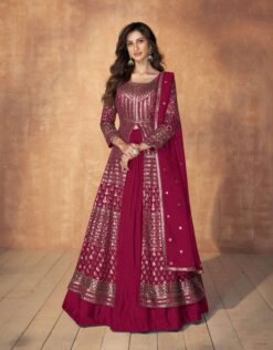 Aashirwad Sequence Real Georgette Readymade Dress