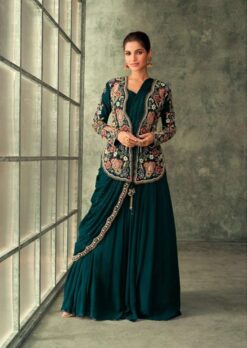 Sayuri Evergreen Special Georgette Readymade Dress