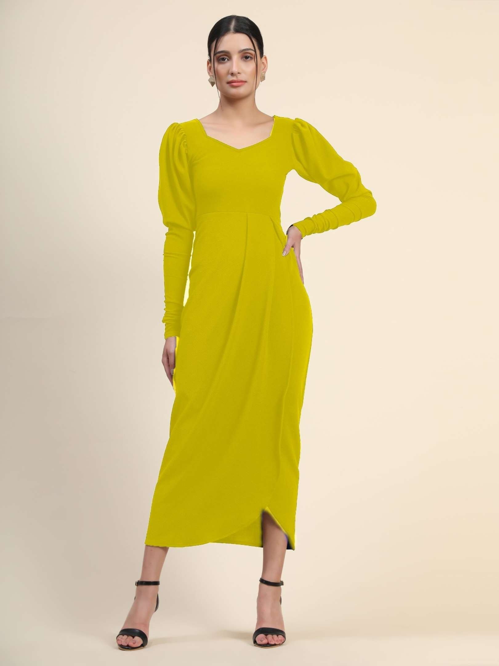 Sumshy Party Wear Cotton Lycra Bodycon Dress