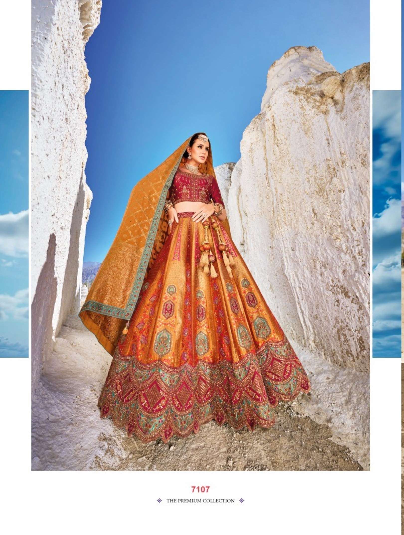 Sumshy Bridal Wear Banarasi Silk Lehenga Choli