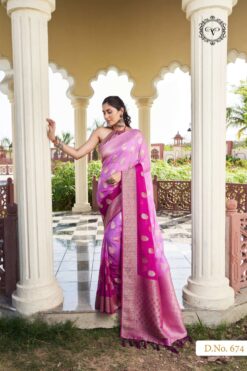 Sumshy Wedding Wear Georgette Saree