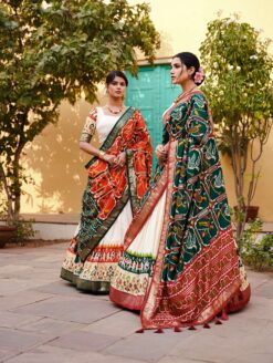 Sumshy Latest Patola Printed Tussar Silk Lehenga Choli