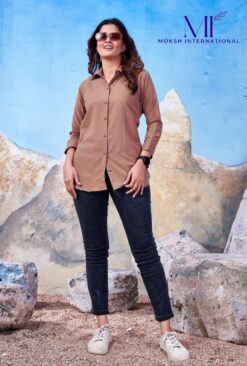 Moksh International Mazza Cotton Ladies Shirt