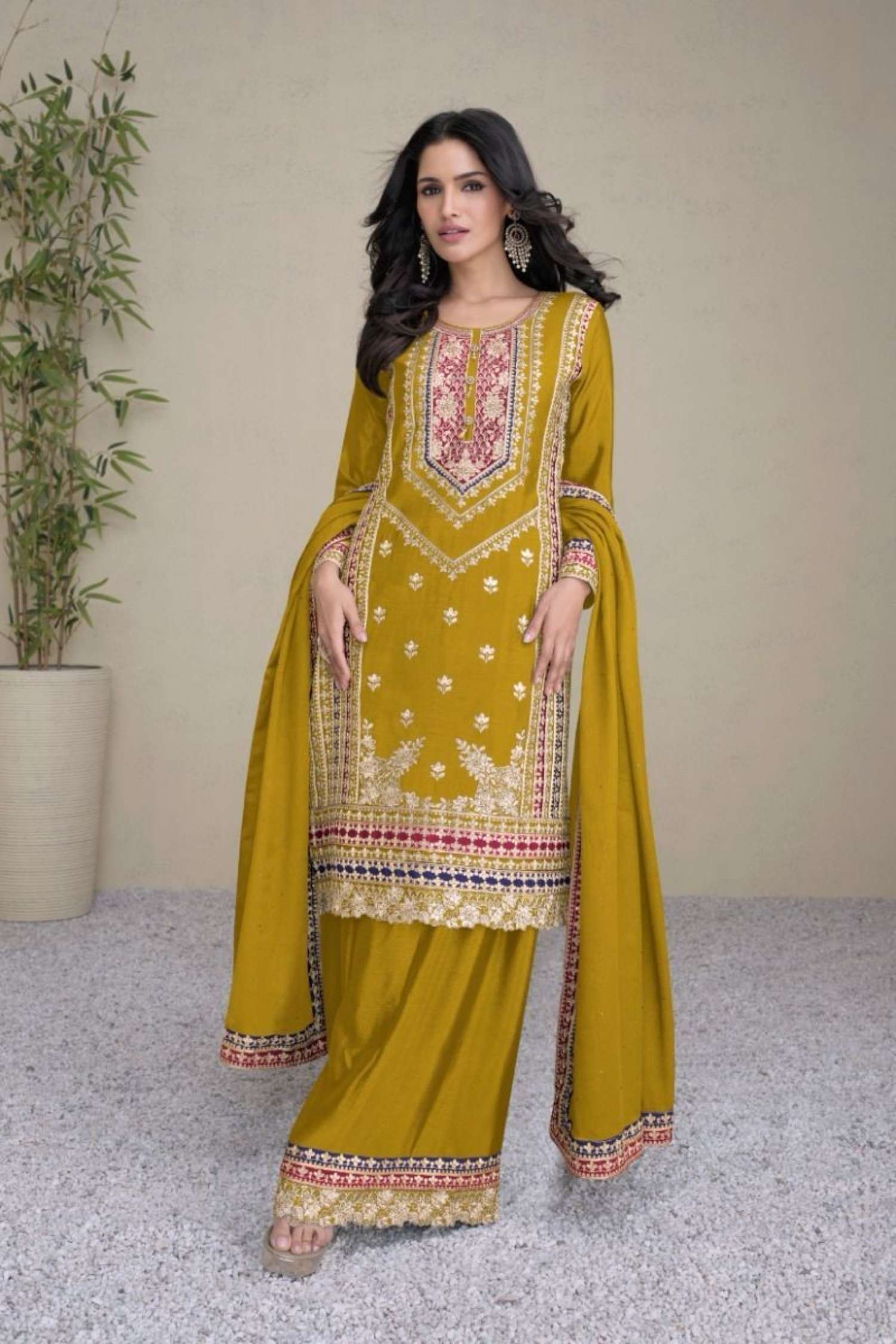 Gulkayra Amayra Designer Real Chinon Readymade Dress
