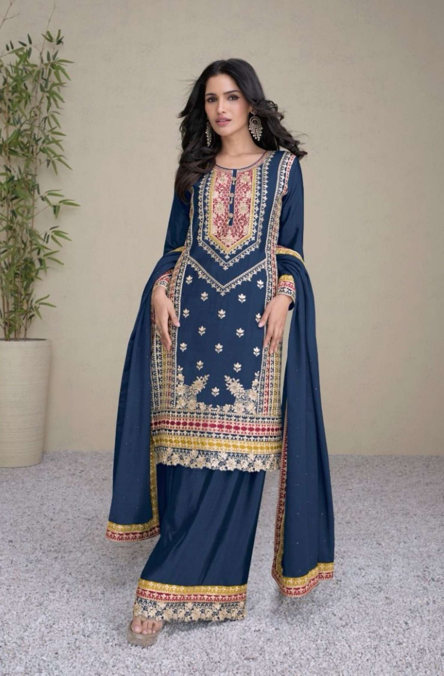 Gulkayra Amayra Designer Real Chinon Readymade Dress
