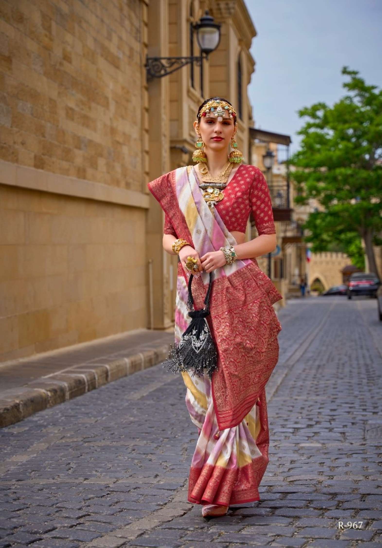 Rewaa Florance Superior V.P. Silk Printed Designer Sarees