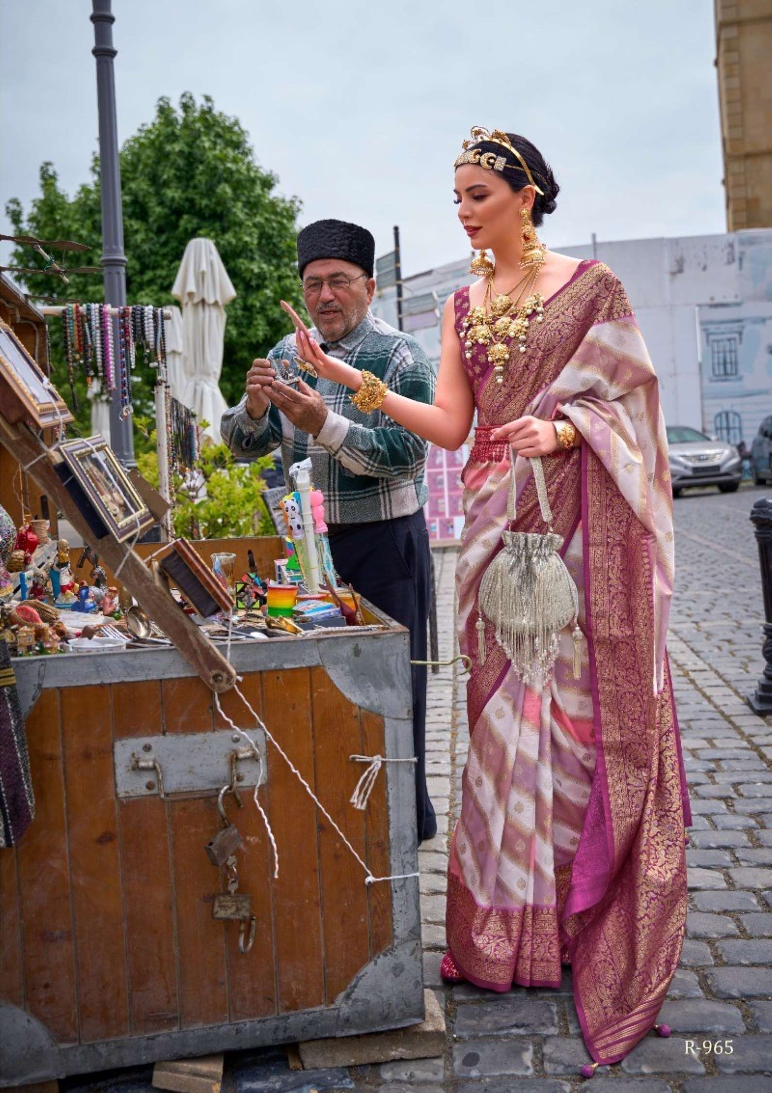 Rewaa Florance Superior V.P. Silk Printed Designer Sarees