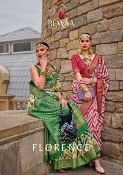 Rewaa Florance Superior V.P. Silk Printed Designer Sarees