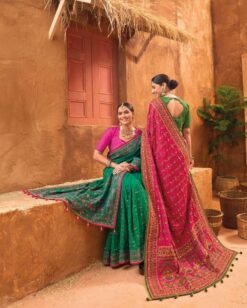 M.N. Kachhi Work Banarasi Silk Designer Sarees