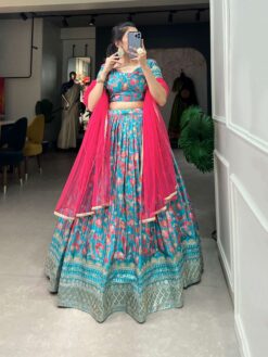 Sumshy latest Digital Printed Chinon Lehenga Choli