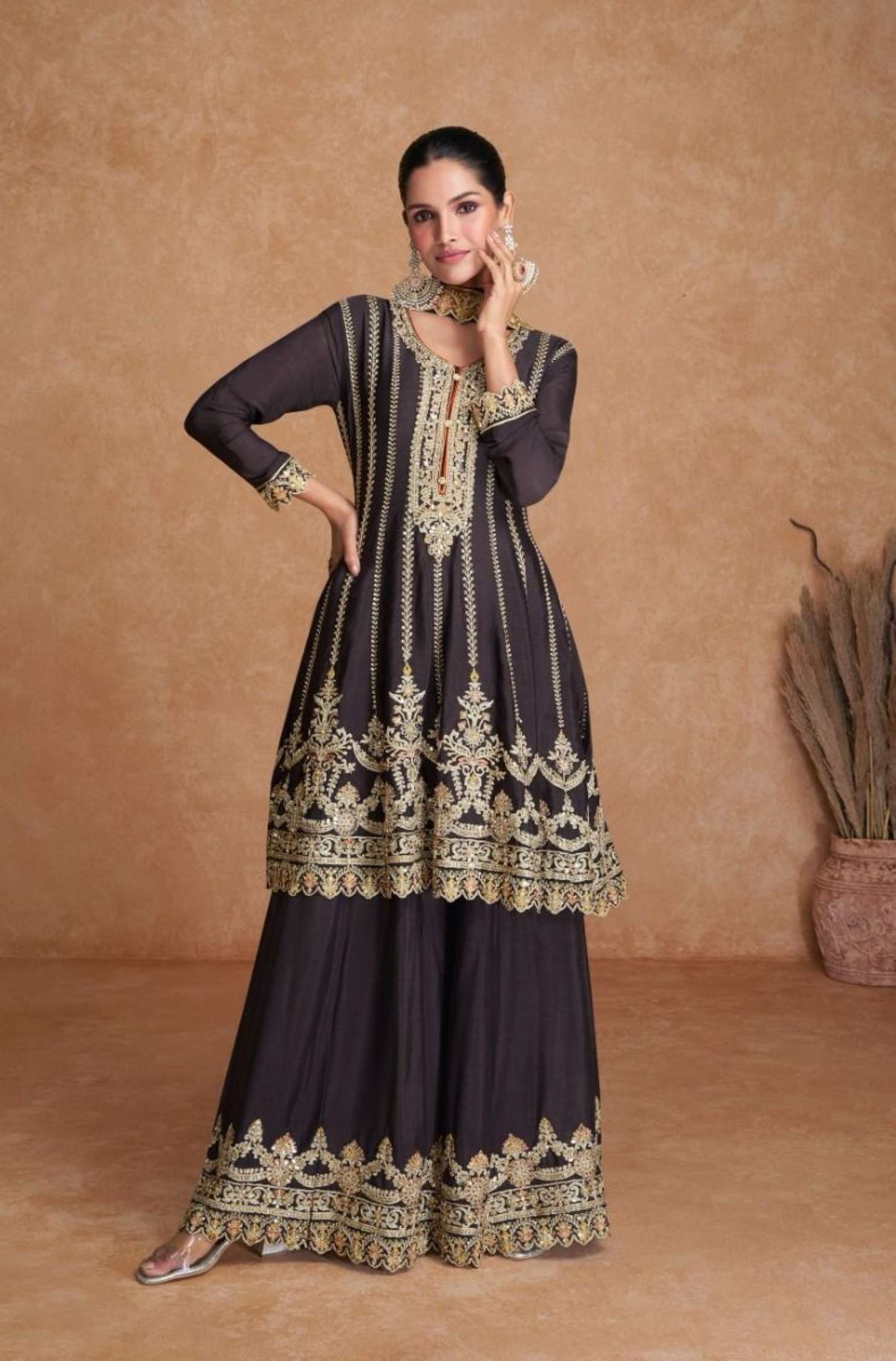 Gulkayra Ketki Embroidery Real Chinon Readymade Dress