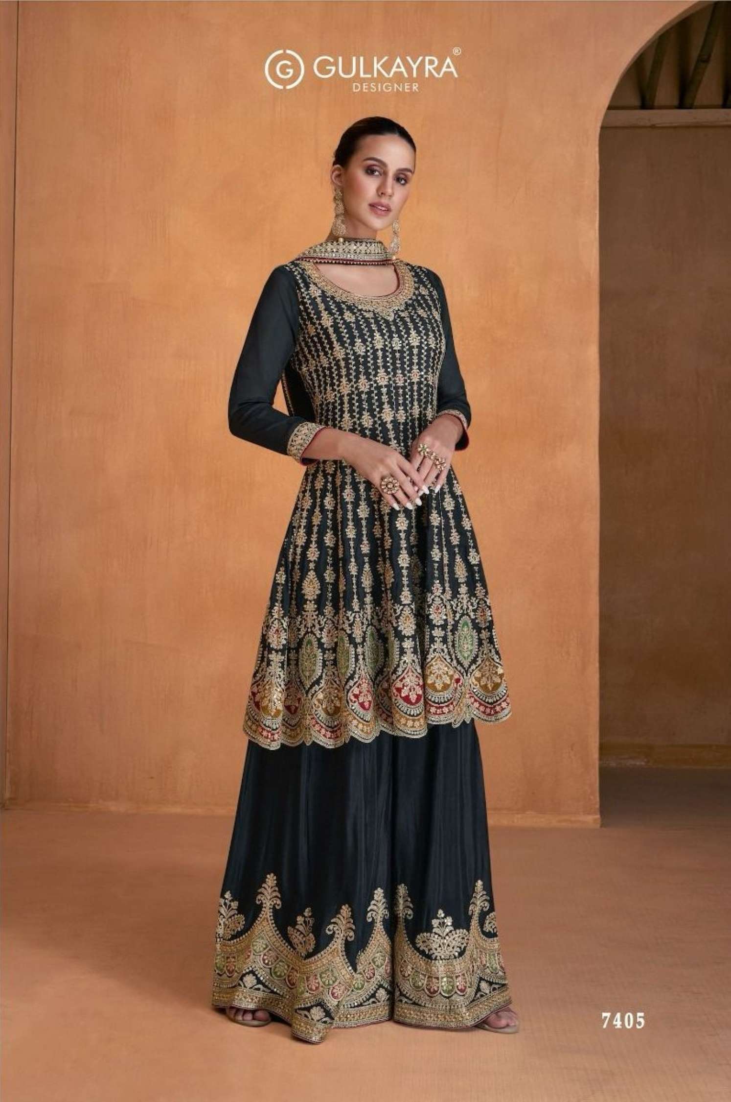 Gulkayra Ketki Embroidery Real Chinon Readymade Dress