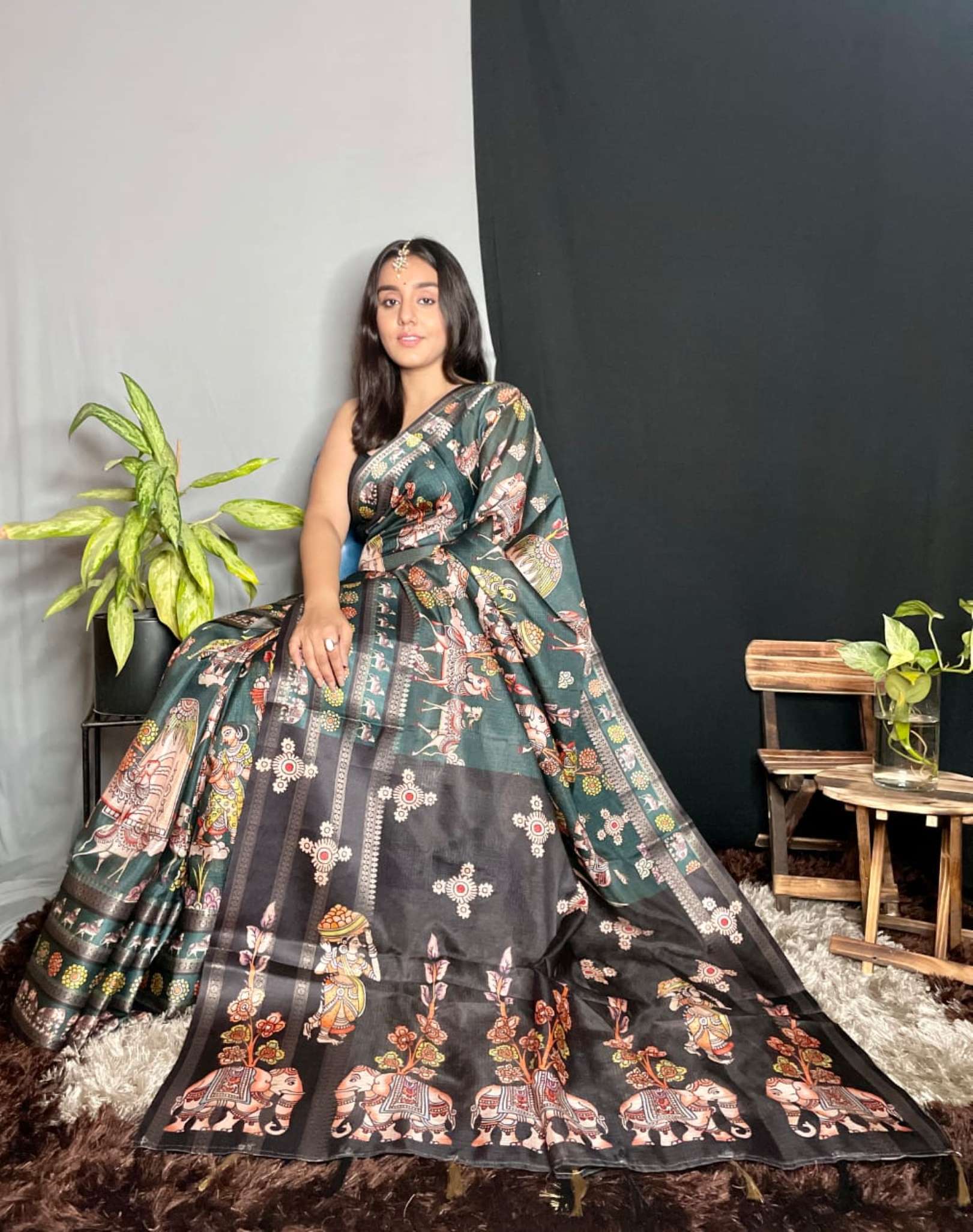 Sumshy Digital Printed Pure Kota Silk Sarees