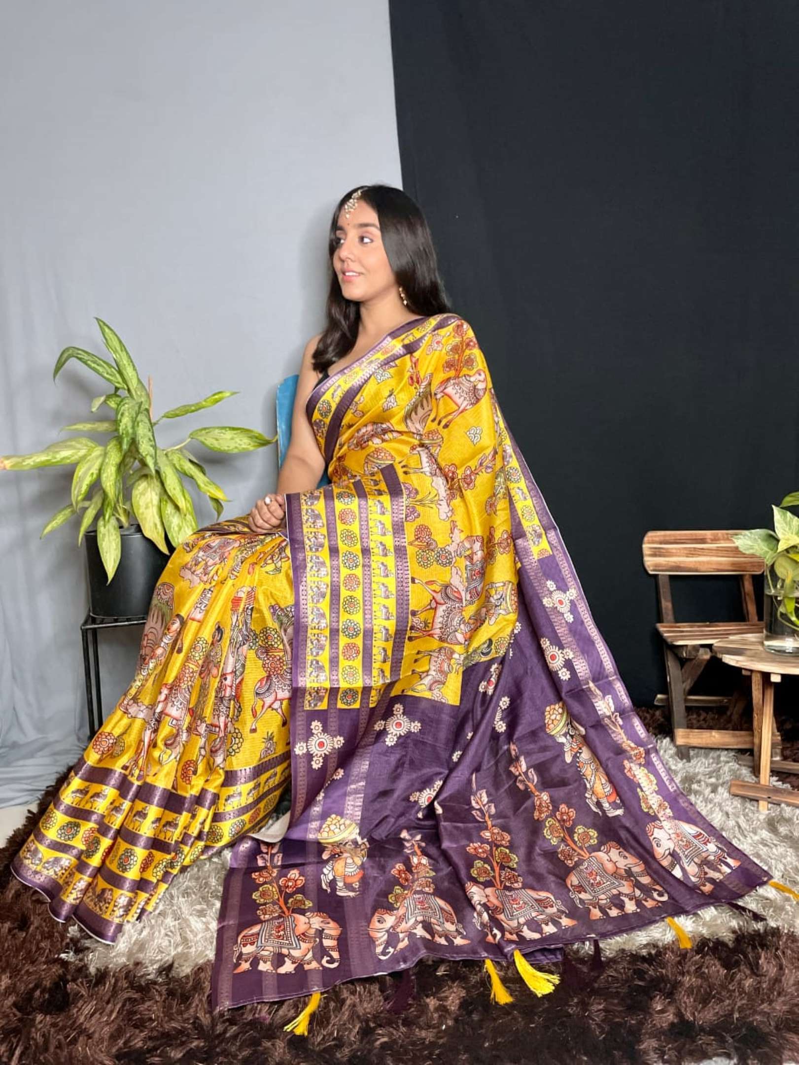 Sumshy Digital Printed Pure Kota Silk Sarees