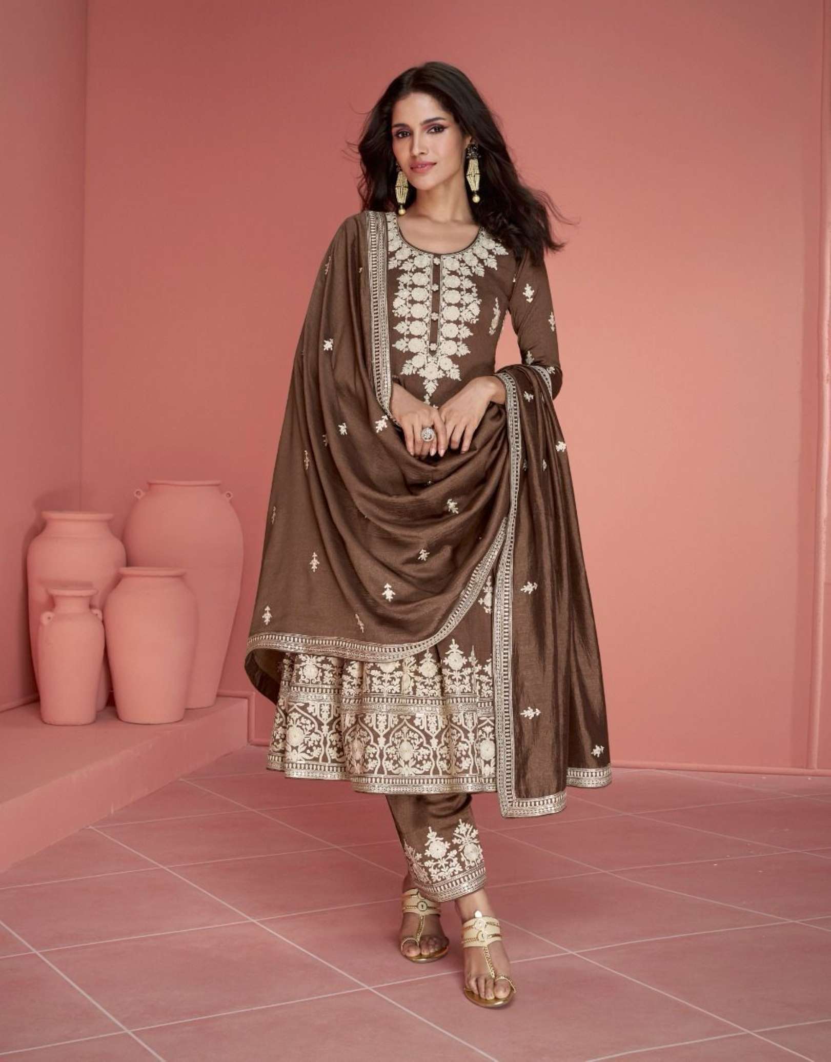 Aashirwad Rubina Premium Silk Readymade Dress
