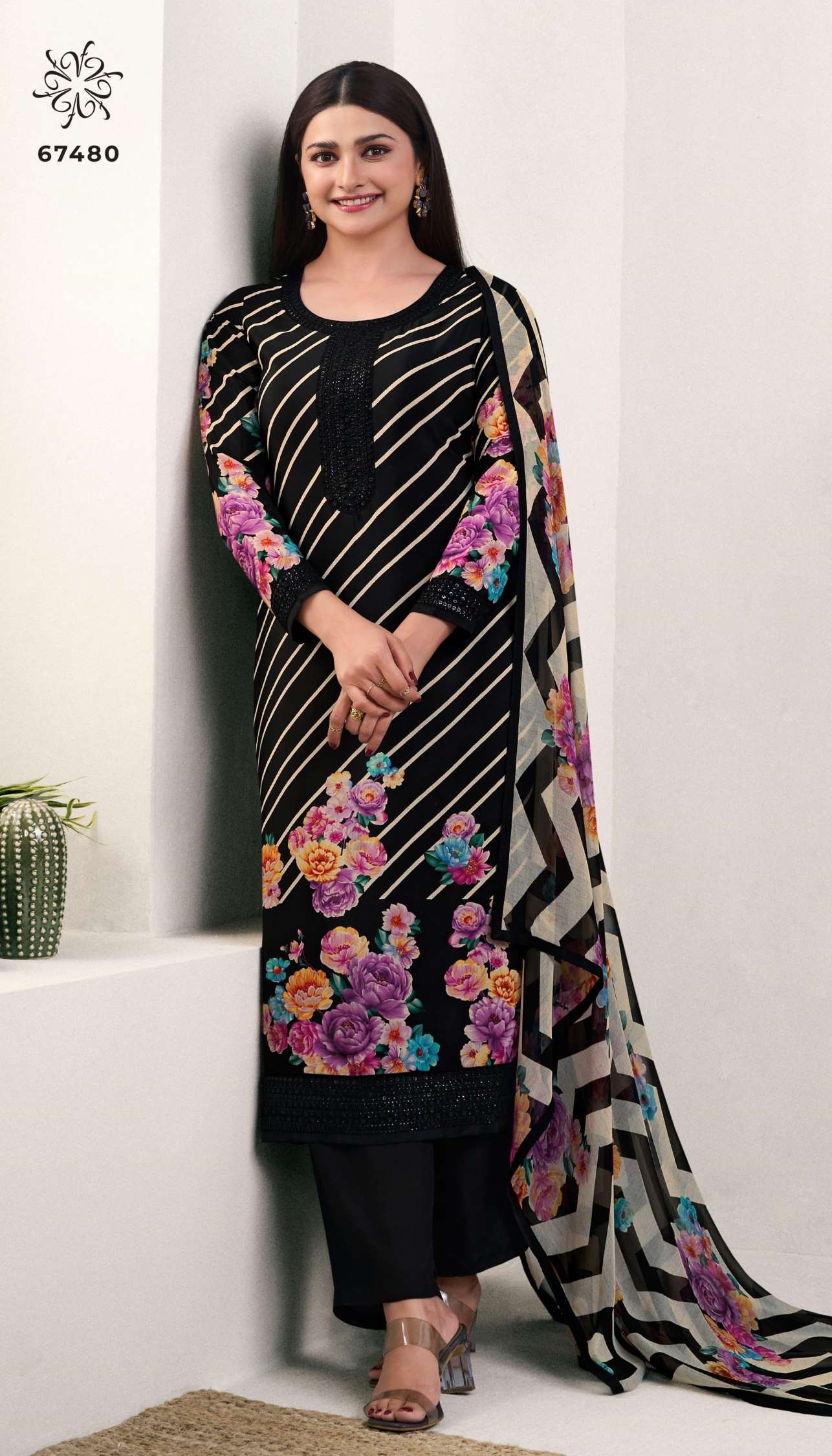 Sumshy Silkina Royal Crepe Digital Printed Readymade Dress