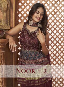 Virasat Noor Digital Printed Pure Gaji Silk Readymade Dress