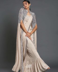 Sumshy Party Wear Heavy Georgette Ready To Wear Sarees