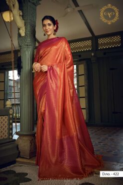 Sumshy Zari Weaving Soft Silk Wedding Wear Sarees