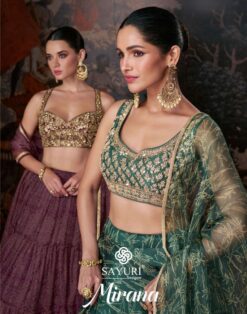 Sayuri Mirana Embroidery Pure Organza Silk Lehenga Choli