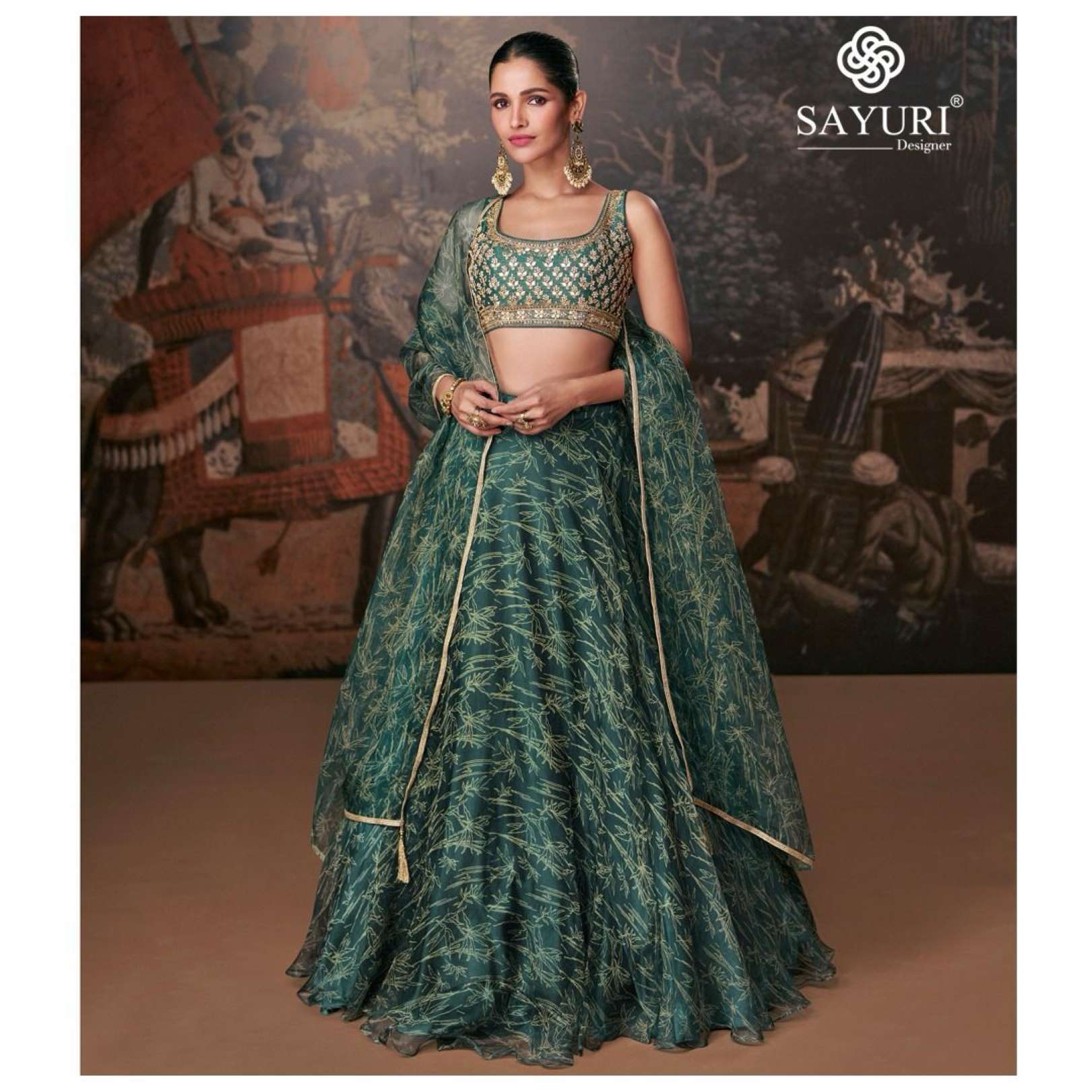 Sayuri Mirana Embroidery Pure Organza Silk Lehenga Choli