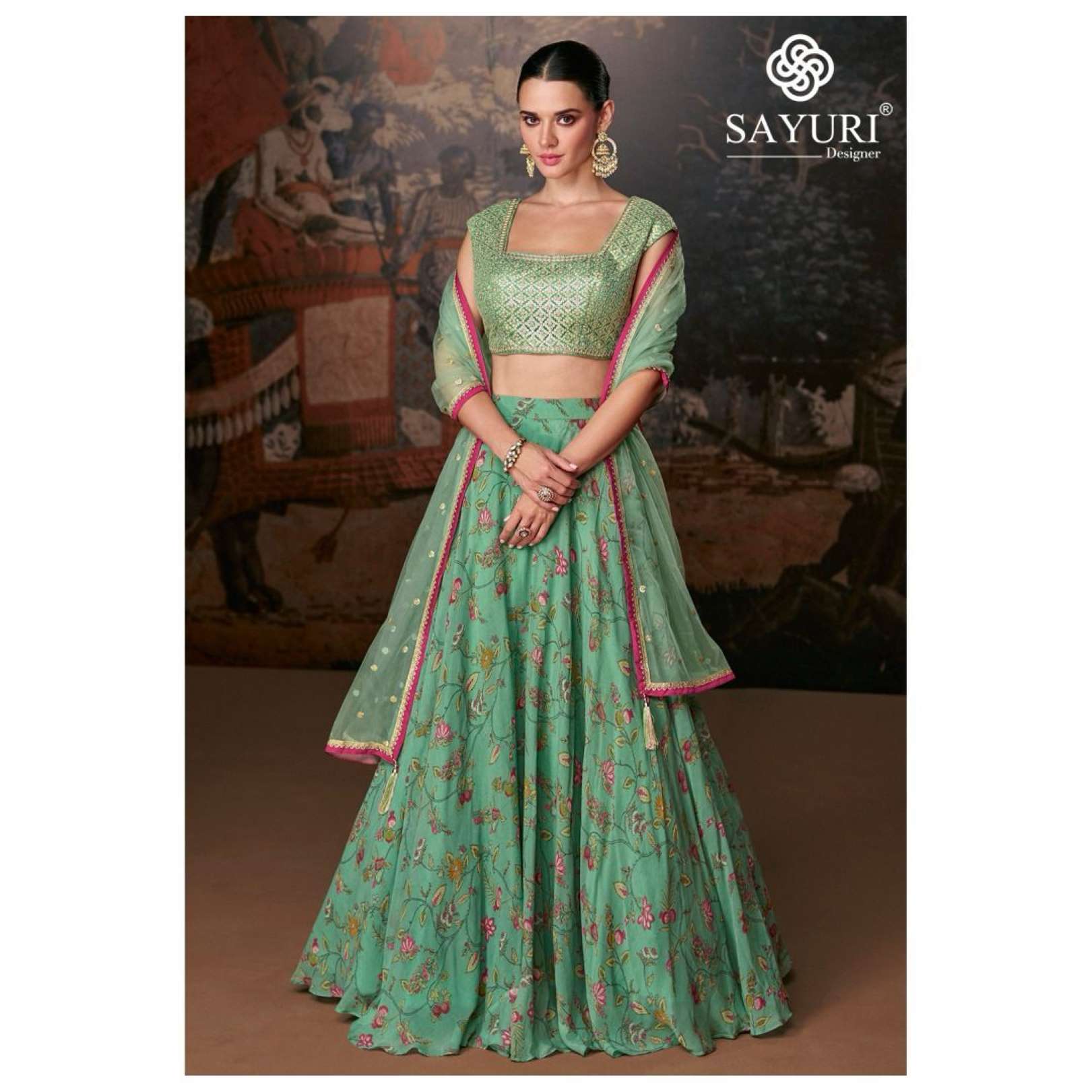 Sayuri Mirana Embroidery Pure Organza Silk Lehenga Choli