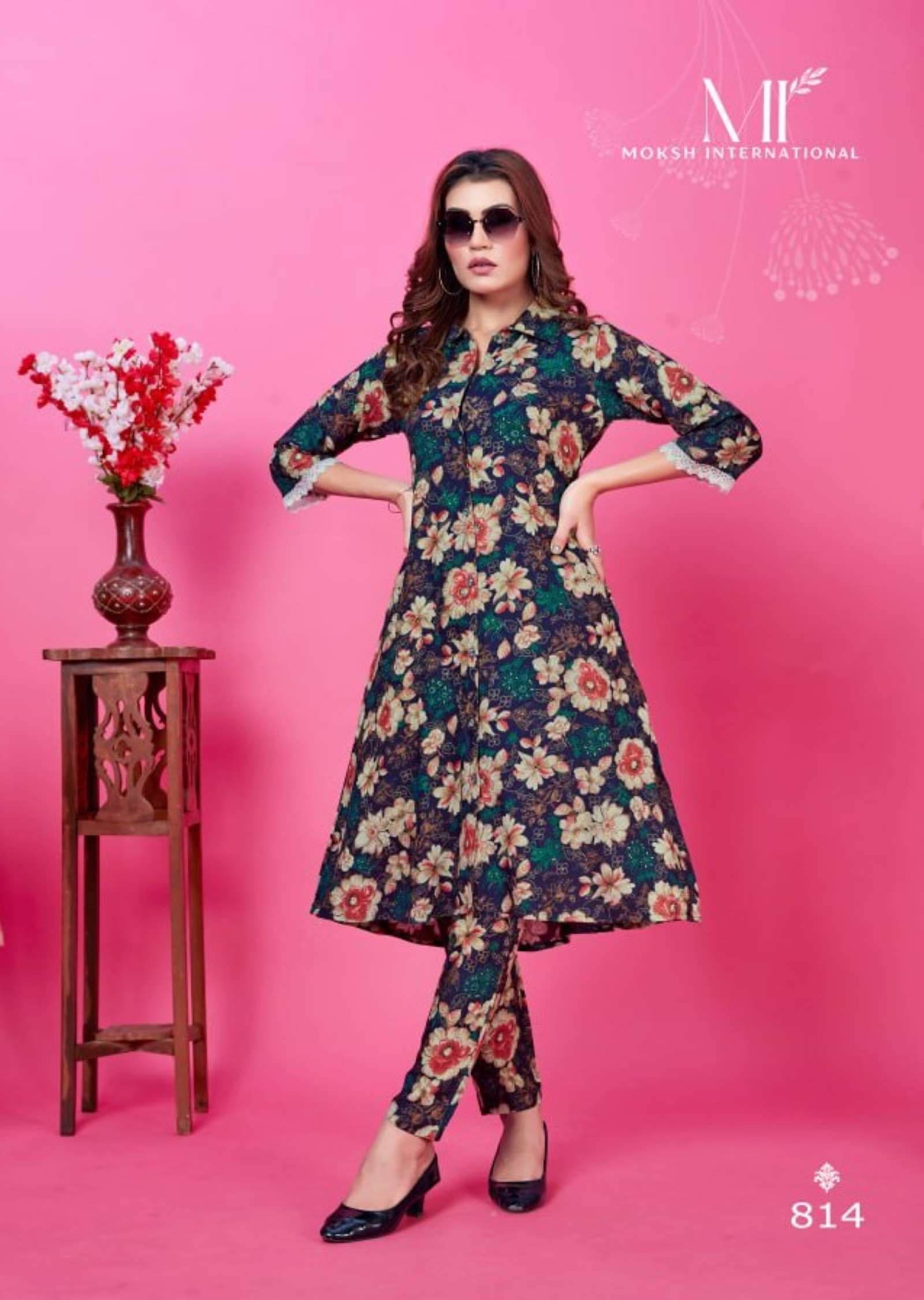 Moksh Wow Printed Premium Rayon Co-ord Set