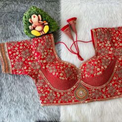 Sumshy Sabyasachi Bridal Timo Slub Embroidery Designer Blouse