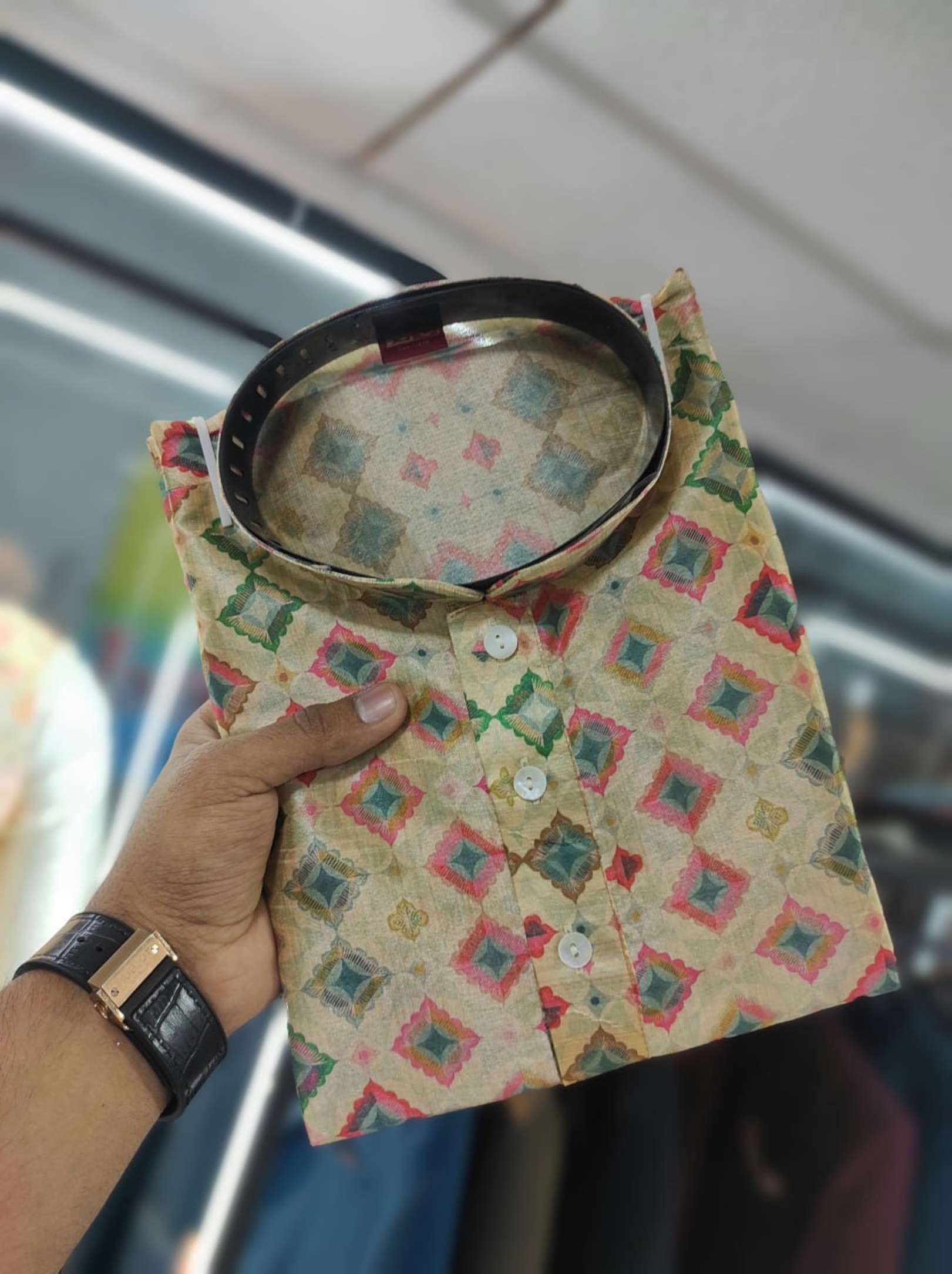 Sumshy Wedding Wear Printed Silk Mens Kurta Pajama