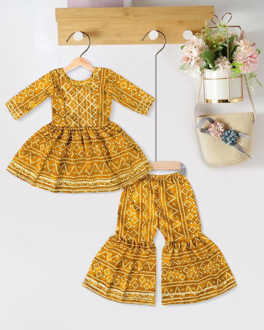 Sumshy Cotton Fancy Sharara Suit Kid Wear Latest Collection