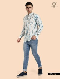 Sumshy Latest Printed Cotton Full Sleeves Mens Shirt