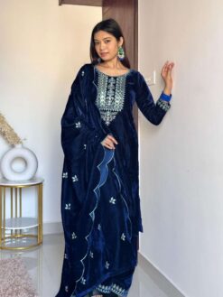 Sumshy Designer Latest Velvet Pakistani Dress