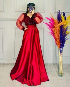 Sumshy New Fancy Sequence Heavy Silk Gown