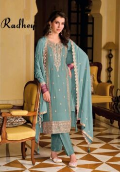 Sumshy Rinaya Radhey Heavy Chinon Pakistani Dress