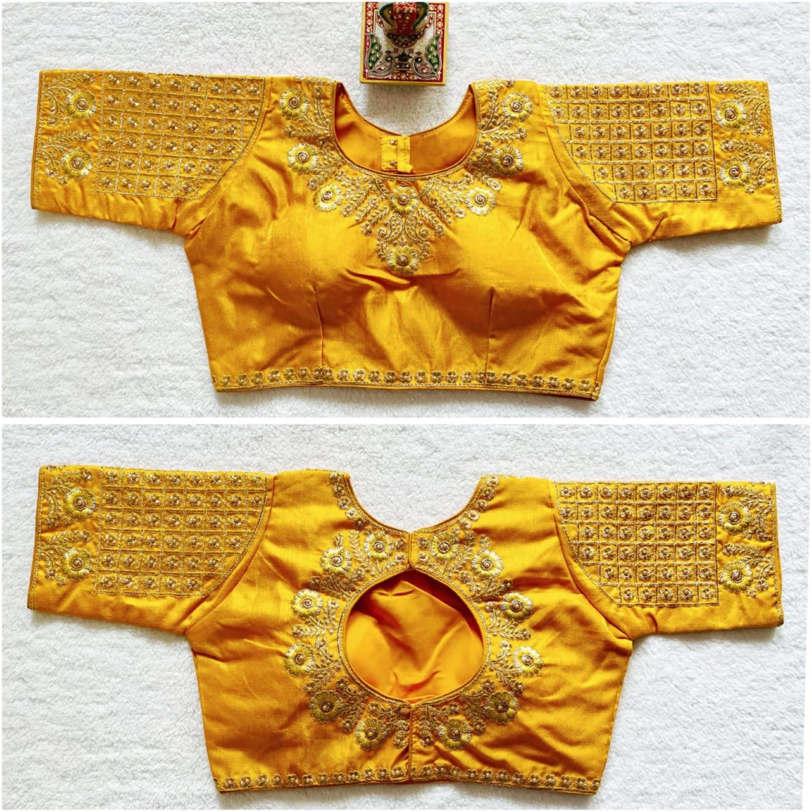 Sumshy Designer Embroidered Pure Cotton Readymade Blouse