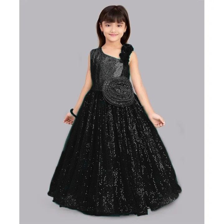 Sumshy Soft Net Designer Gown With Embroidery Work