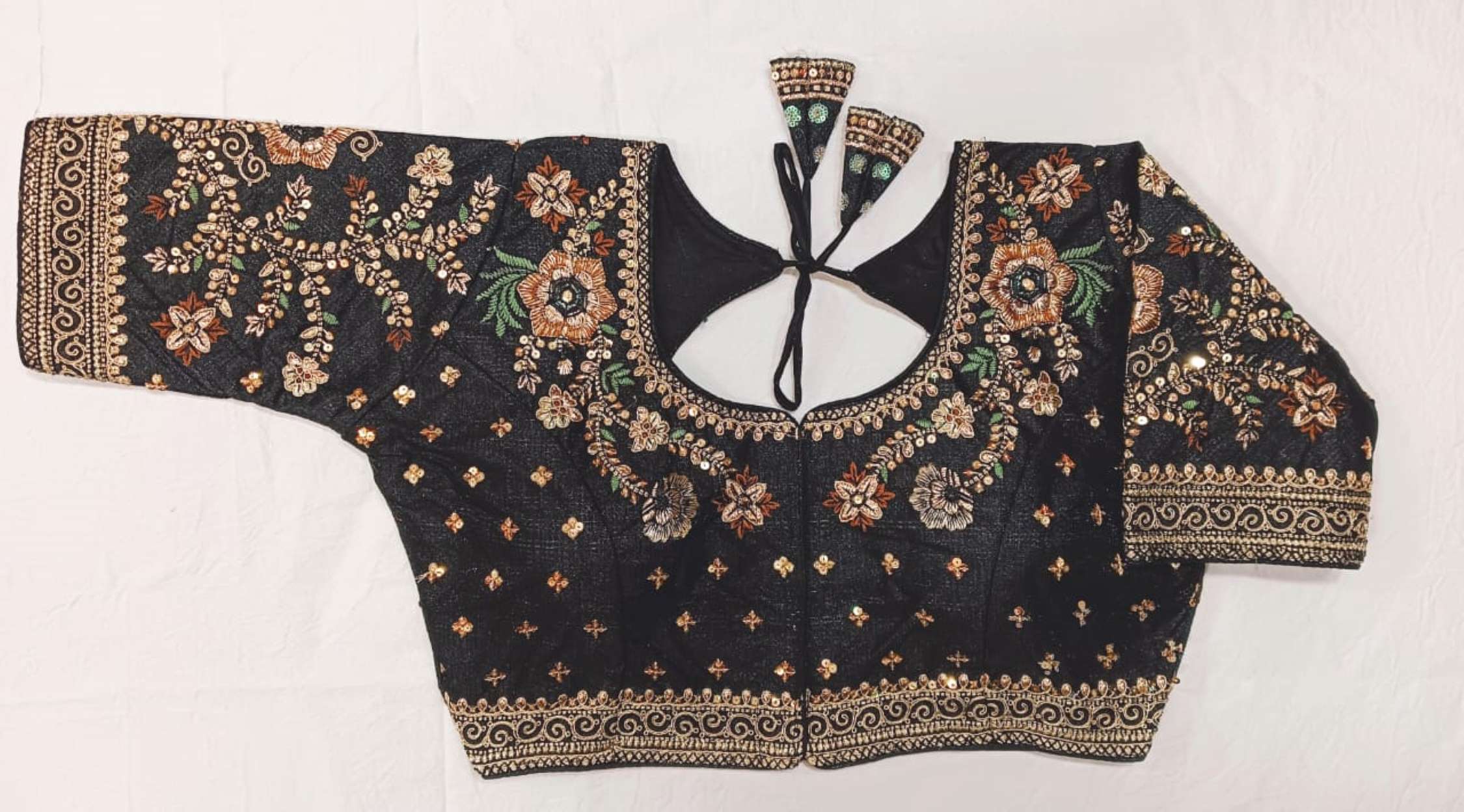 Sumshy Wedding Wear Embroidery Milan Silk Blouse