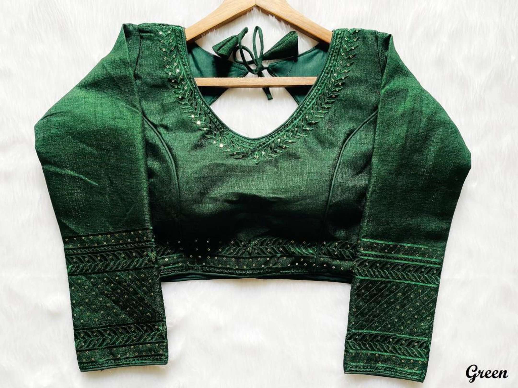 Sumshy Wedding Wear Sequence Milan Silk Blouse Online