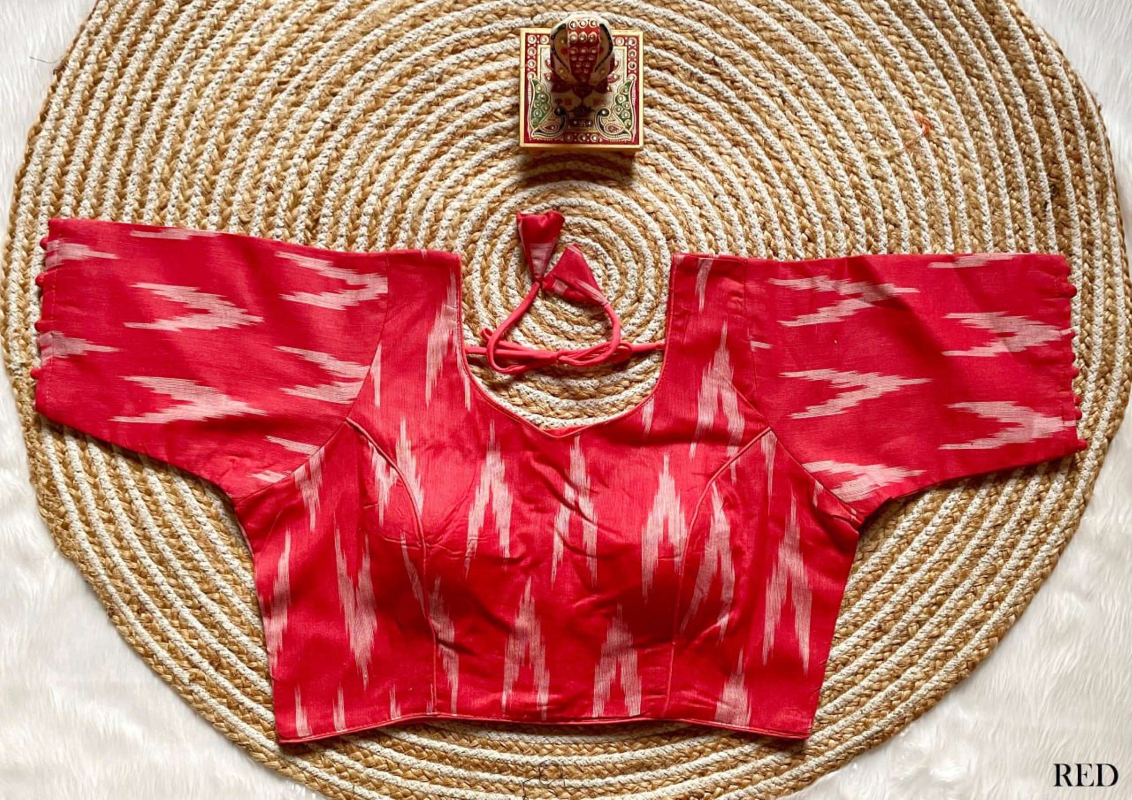 Sumshy Ladies Wear Zig Zag Print Milan Silk Readymade Blouse