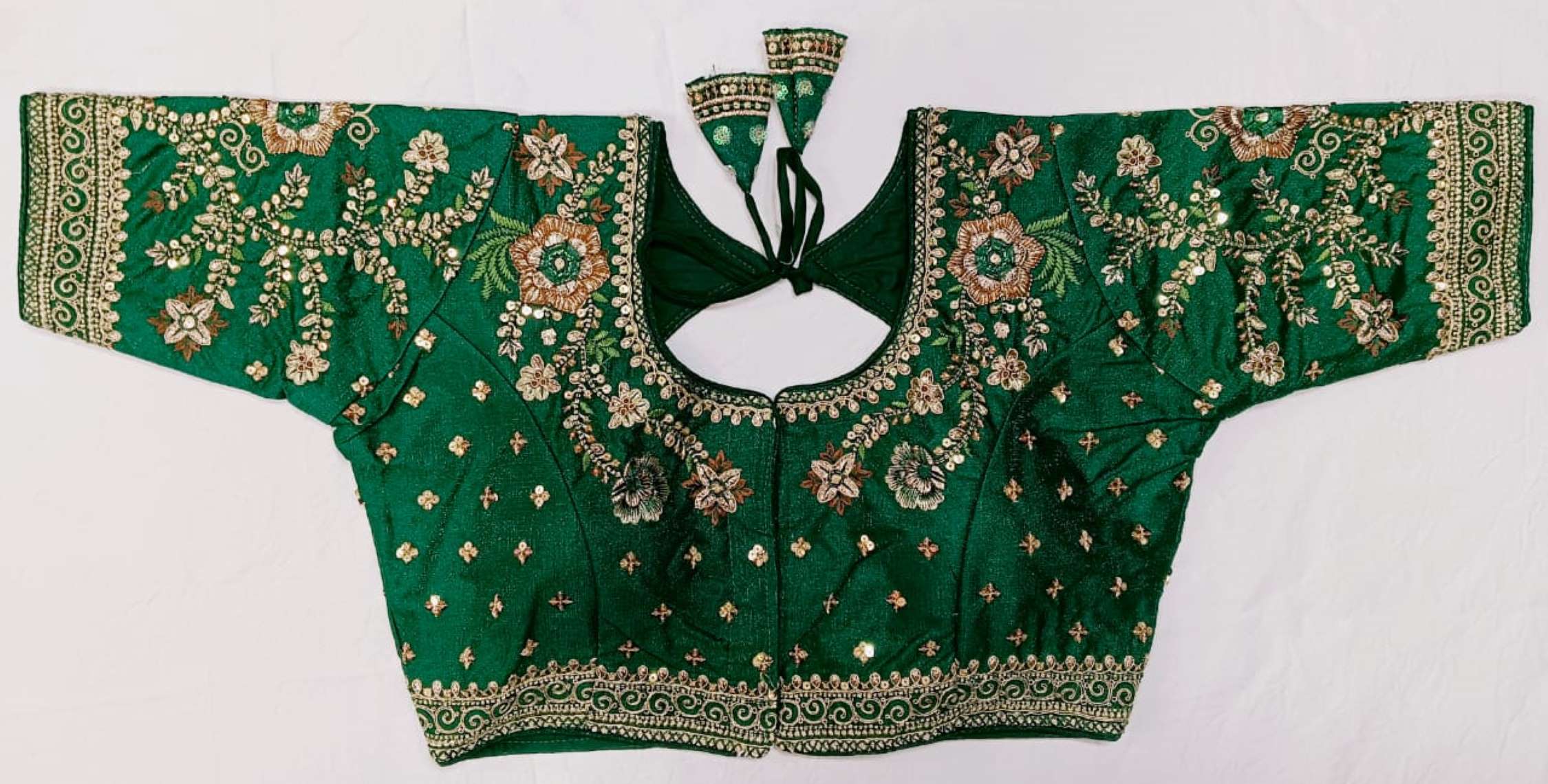 Sumshy Wedding Wear Embroidery Milan Silk Blouse