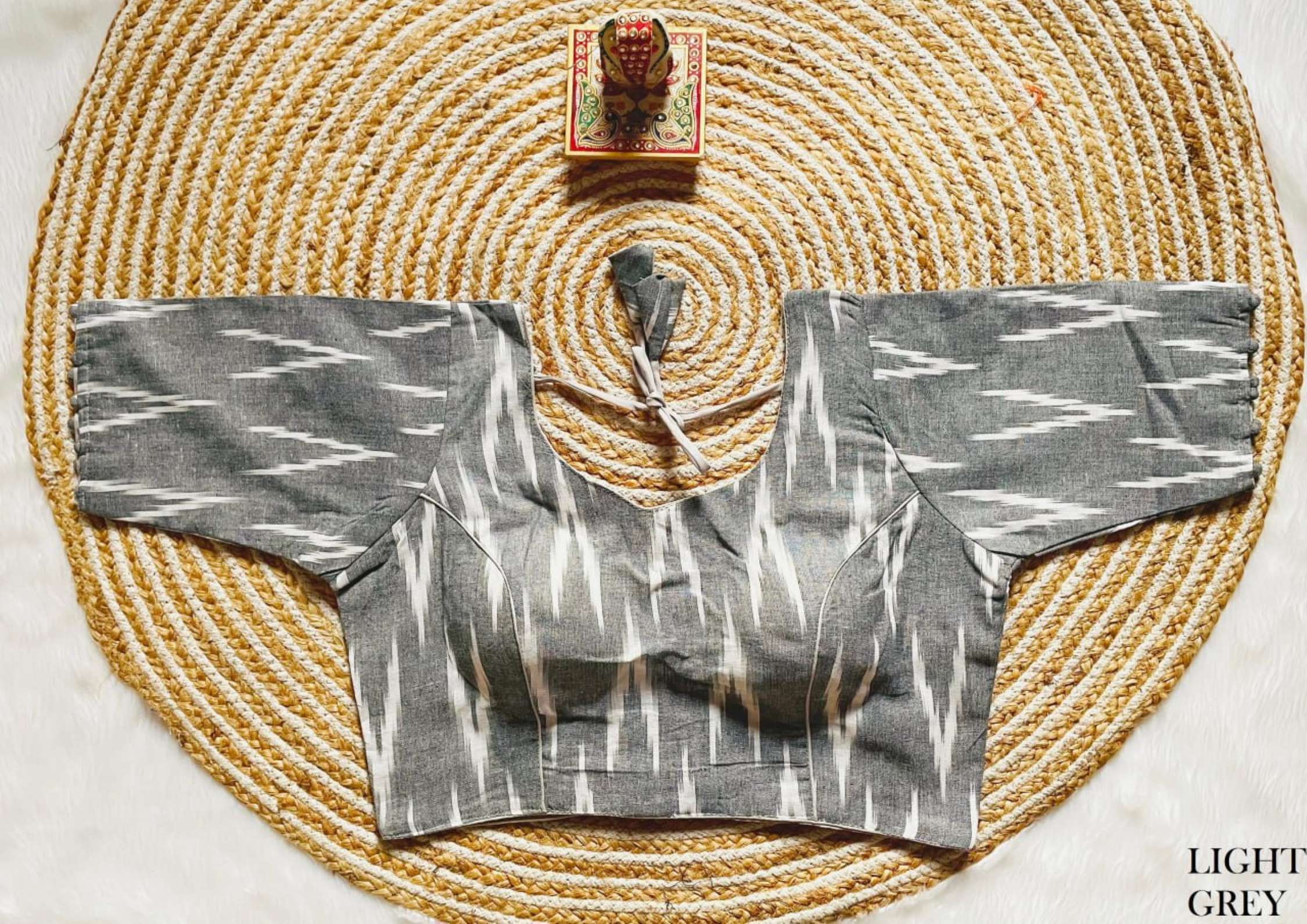 Sumshy Ladies Wear Zig Zag Print Milan Silk Readymade Blouse